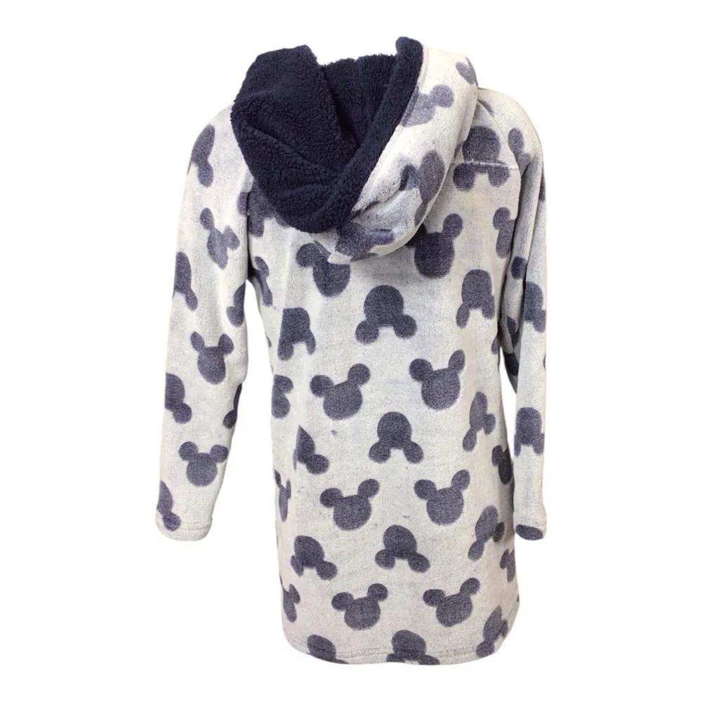 Disney Gray and Black Mickey Mouse Pajama Hoodie